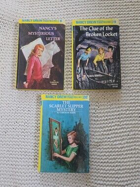 Vintage Hardcover Nancy Drew Mystery Books. Set of 3 Titles